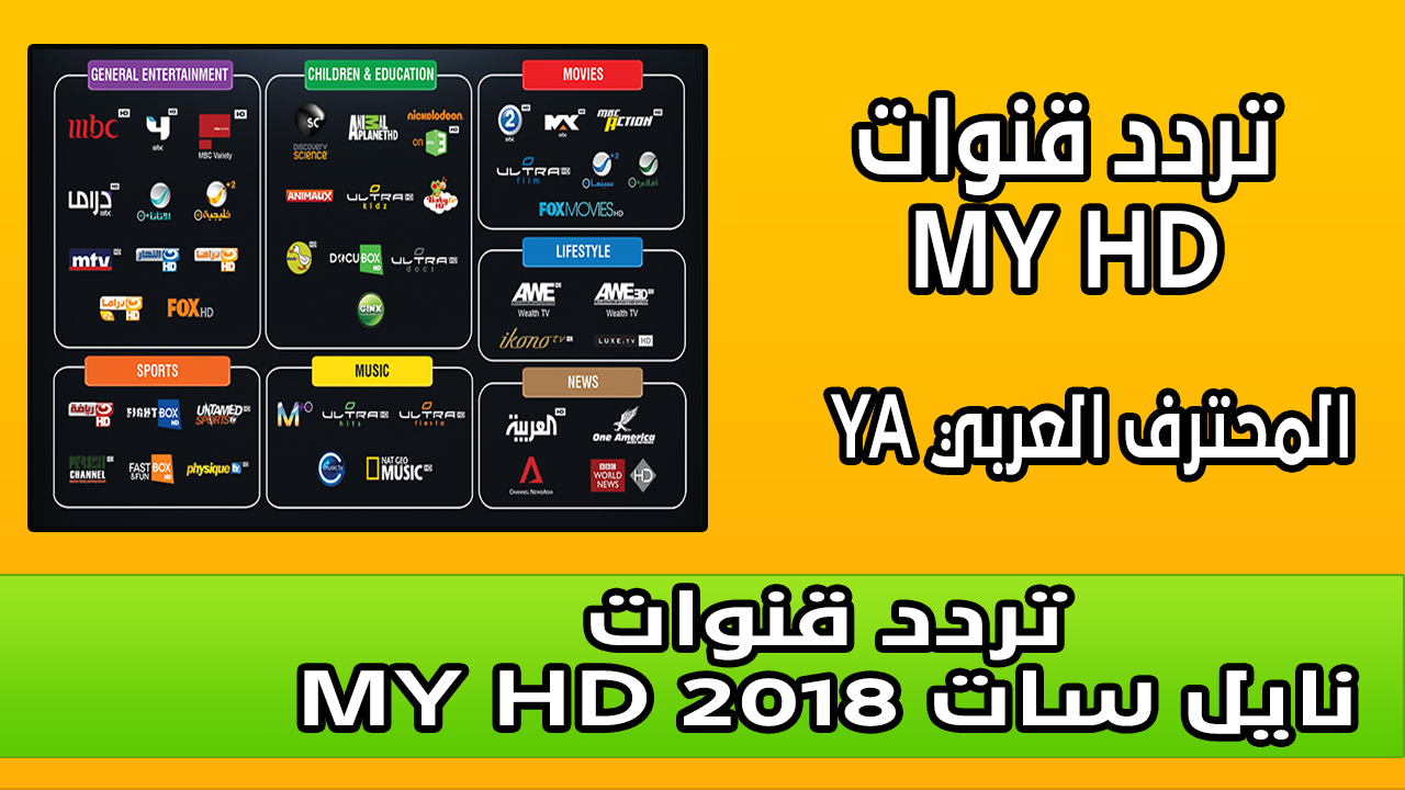 تردد قنوات my hd نايل سات , استقبل باقهmyhd نايل سات