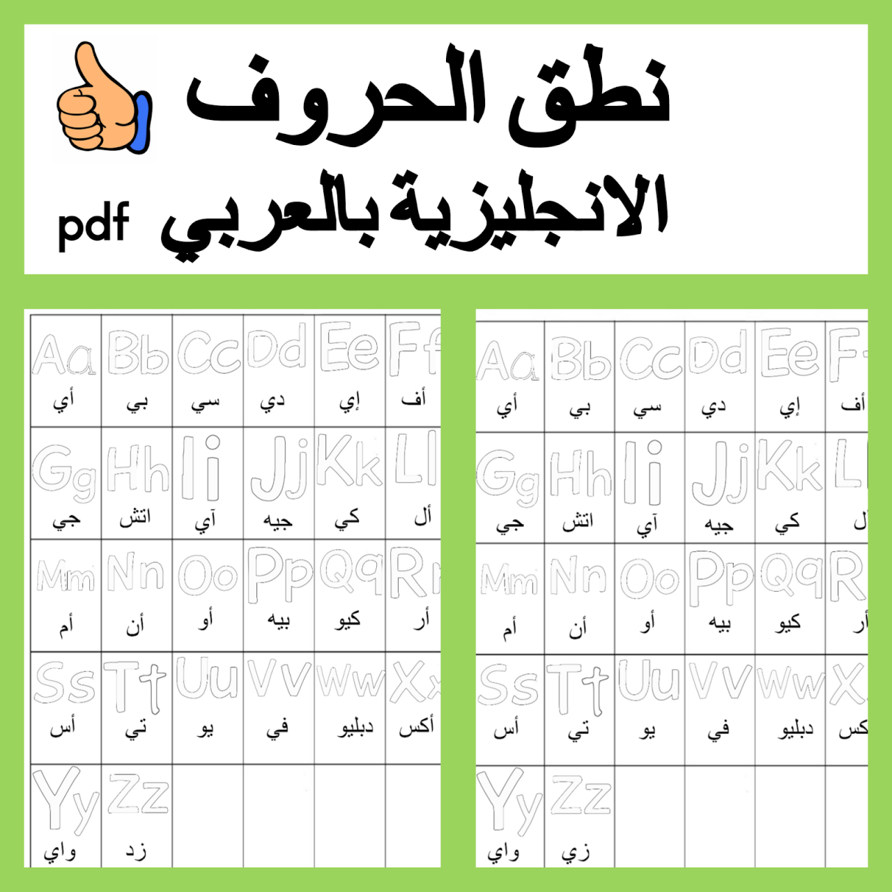 حروف العربي بالانجليزي - كيف انطق حروف الانجليزى بالعربى 2174 1