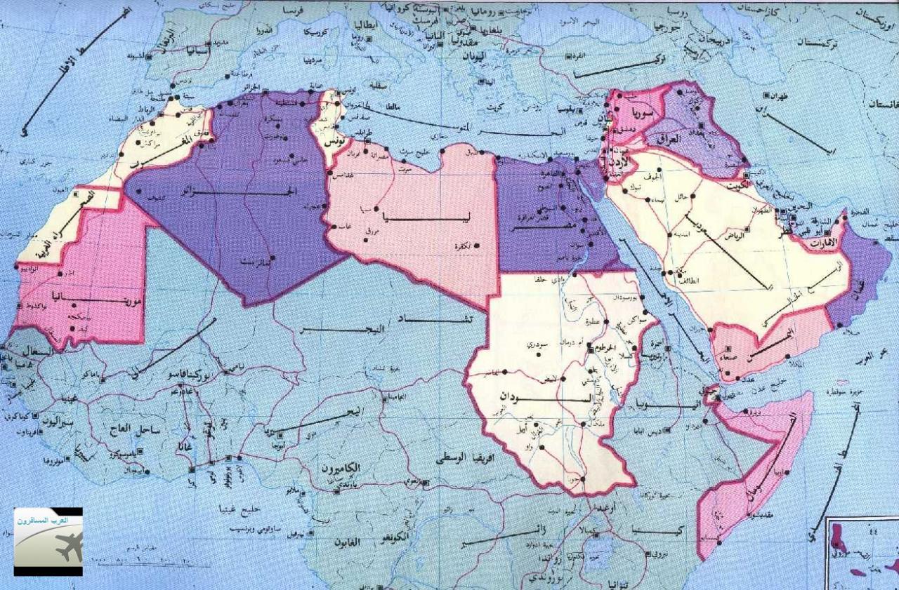 خريطة العالم بالعربي - اوضح الخرائط العربية 2005 8